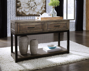 Johurst - Grayish Brown - Sofa Table