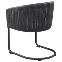 Banner - Leatherette Upholstered Dining Arm Chair - Anthracite