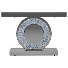 Bergenia - Rectangular Console Table - Silver