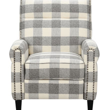 Willow Creek - Press Back Chair - Pebble Gray Buffalo Check