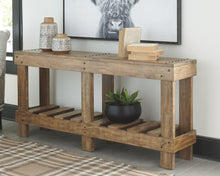 Susandeer - Brown - Console Sofa Table