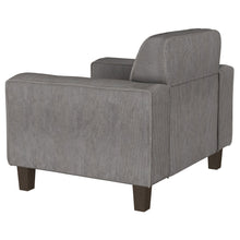 Deerhurst - Upholstered Track Arm Tufted Accent Chair - Charcoal