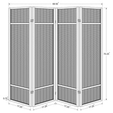 Pearce - 4-Panel Bamboo Room Divider Folding Screen - Natural