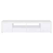 Jude - 2 Door Engineered Wood TV Stand - High Gloss White