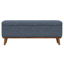 Rory - Storage Ottoman - Blue Heron