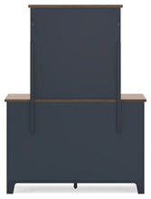 Landocken - Brown / Blue - Dresser and Mirror