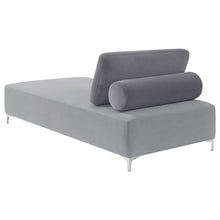 Giovanni - Upholstered Accent Chaise Lounger - Gray