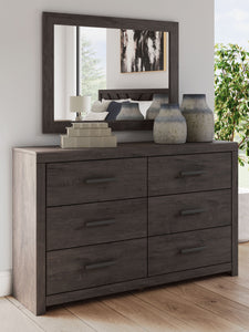 Prendonea - Charcoal - Dresser and Mirror