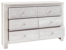 Paxberry - Whitewash - Six Drawer Dresser - Medallion Drawer Pulls