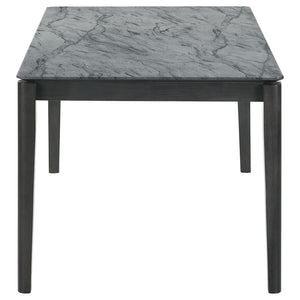 Stevie - Rectangular Faux Marble Top Dining Table