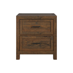 Pine Valley - 2 Drawer Nightstand - Caramel Brown