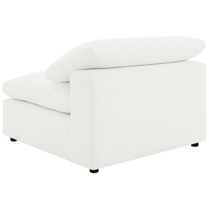 Raleigh - Boucle Upholstered Armless Chair - Ivory