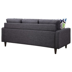 Watsonville - Upholstered Track Arm Tufted Sofa - Gray