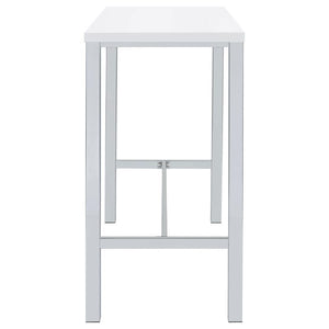 Natividad - 5 Piece Pub Height Bar Table Set - White High Gloss