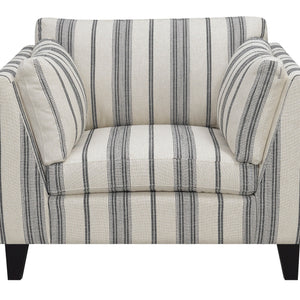 Elsbury - Accent Chair - Gray Stripe