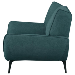 Acton - Upholstered Flared Arm Accent Chair - Teal Blue