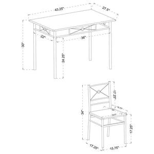 Anna - 5-Piece Rectangular Dining Set