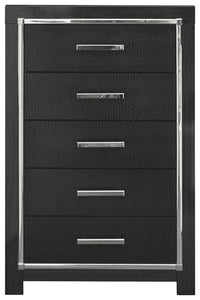 Kaydell - Black - Five Drawer Chest