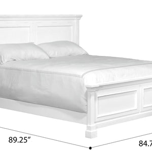 Stoney Creek - King Panel Bed - Weathered White