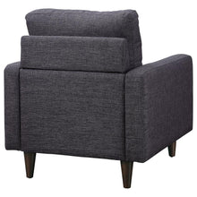 Watsonville - Upholstered Track Arm Tufted Accent Chair - Gray