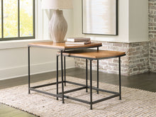 Drezmoore - Light Brown / Black - Nesting End Tables (Set of 2)