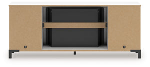 Brollevi - White - TV Stand With Fireplace