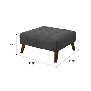 Binetti - Ottoman - Charcoal Pebble