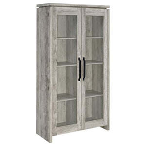 Alejo - 2-Door Tall Cabinet - Gray Driftwood
