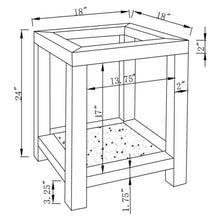 Valentina - 1-Shelf Square Glass Top Side End Table - Silver