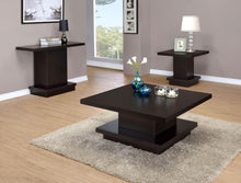 Reston - Engineered Wood Pedestal Console Table - Cappuccino