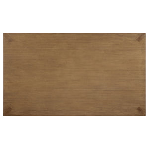 Bruner - Rectangular Wood Dining Table - Natural Brown