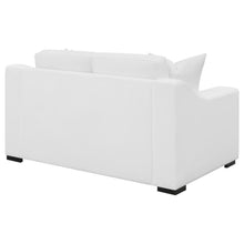 Ashlyn - Upholstered Sloped Arm Loveseat - White