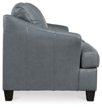 Genoa - Steel - Loveseat - Leather Match