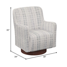 Clara - Swivel Chair - Dabbed Mist