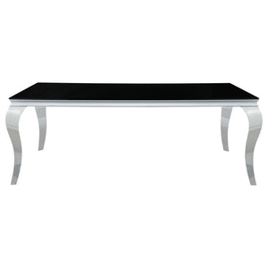 Carone - Rectangular Glass Top Dining Table