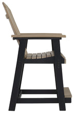 Fairen Trail - Black / Driftwood - Barstool (Set of 2)