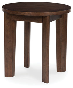 Korestone 2 - Dark Brown - Round End Table