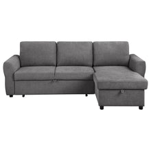 Samantha - Upholstered Storage Sleeper Sectional Sofa