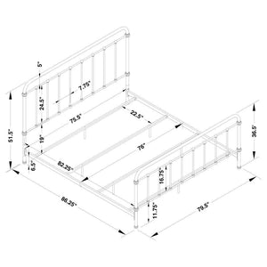 Livingston - Panel Metal Bed