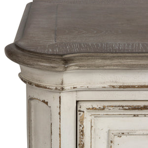 Magnolia Manor - Dresser & Arched Mirror - White