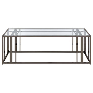 Adri - Rectangular Glass Top Coffee Table