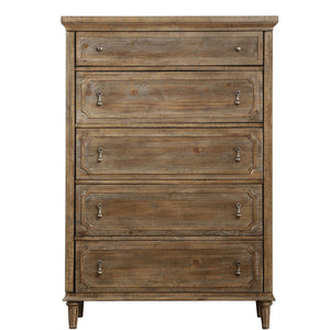 Interlude - 5 Drawers Chest - Light Brown