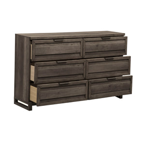 Tanners Creek - 6 Drawer Dresser - Dark Gray