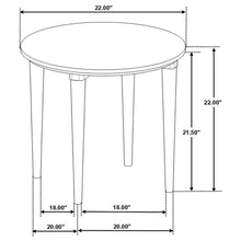 Aldis - Round Marble Top Side End Table - White And Natural