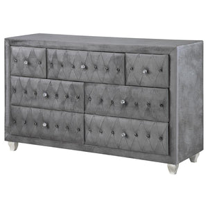 Deanna - 7-Drawer Upholstered Dresser