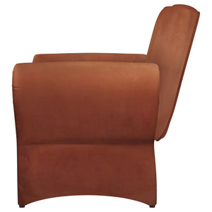 Liana - Upholstered Roll Arm Accent Armchair - Rust