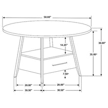 Gibson - Round Counter Height Dining Table - Yukon Oak