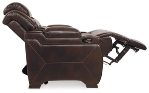 Warnerton - Brown Dark - PWR Recliner/Adj Headrest