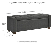 Cortwell - Gray - Storage Bench