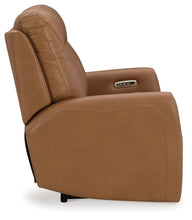 Tryanny - Butterscotch - Power Reclining Loveseat/ Adj Headrest